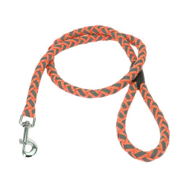 Reflective Dog Leash with Handle and Safety Clasp - 1.2M