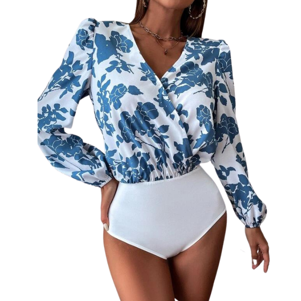 Edendiva's Floral Print Bodysuit