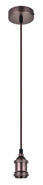 Single Light Plastic Pendant With Twist Cord