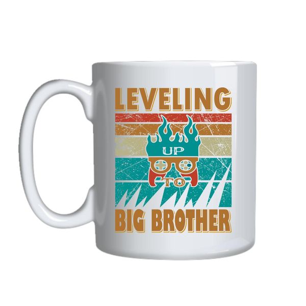 Leveling Up To Bi Brother Mug Gift Idea 140
