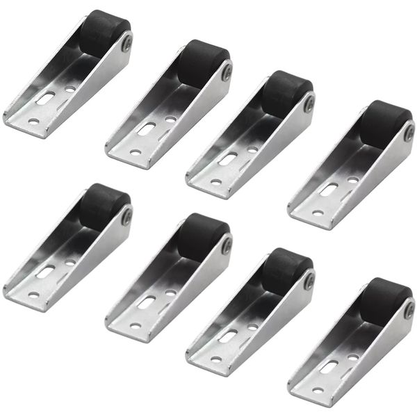 Tool DIY Heavy Duty Long Bracket Swivel Caster Wheels (7.4cm) set of 8