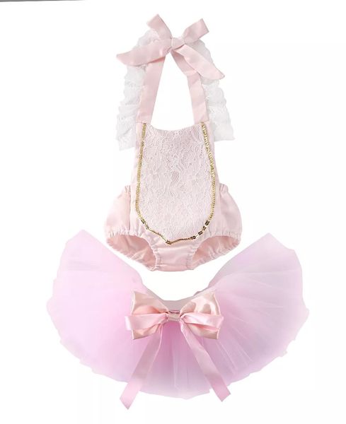 2 Piece Tutu Skirt &amp; Romper Party Set