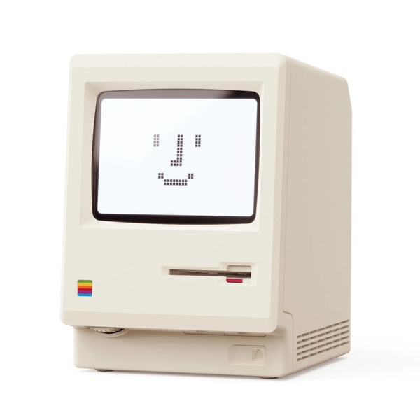 Retro Macintosh Alarm Clock - Digital Display, Classic Desktop Ornament