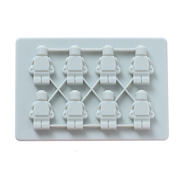 8 Robot Baby Food DIY Silicone Mould for Chocolate, Candy, Gummy