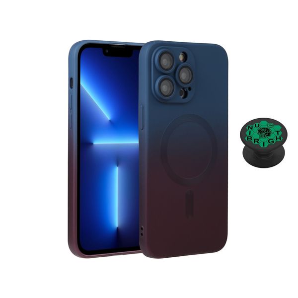 Unibright Magsafe Gradient Cover for iPhone 12 Pro Max &amp; Pop-Grip