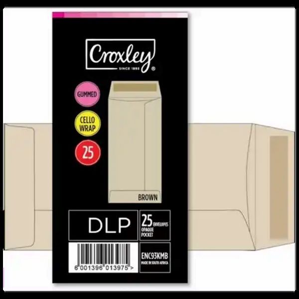Croxley Cello 25 Envelope Gummed - Brown