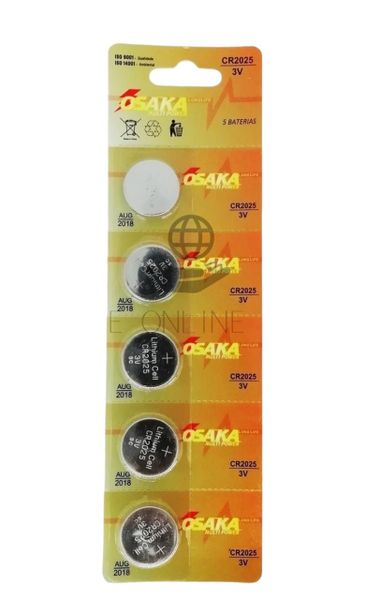 20x Osaka Battery 3v CR2025 Pack