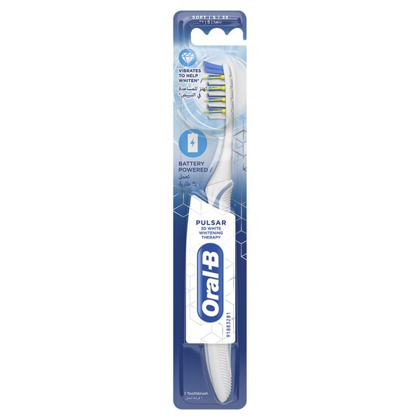 Oral-B Pulsar 3D White Whitening Therapy Manual Toothbrush, Assorted Color