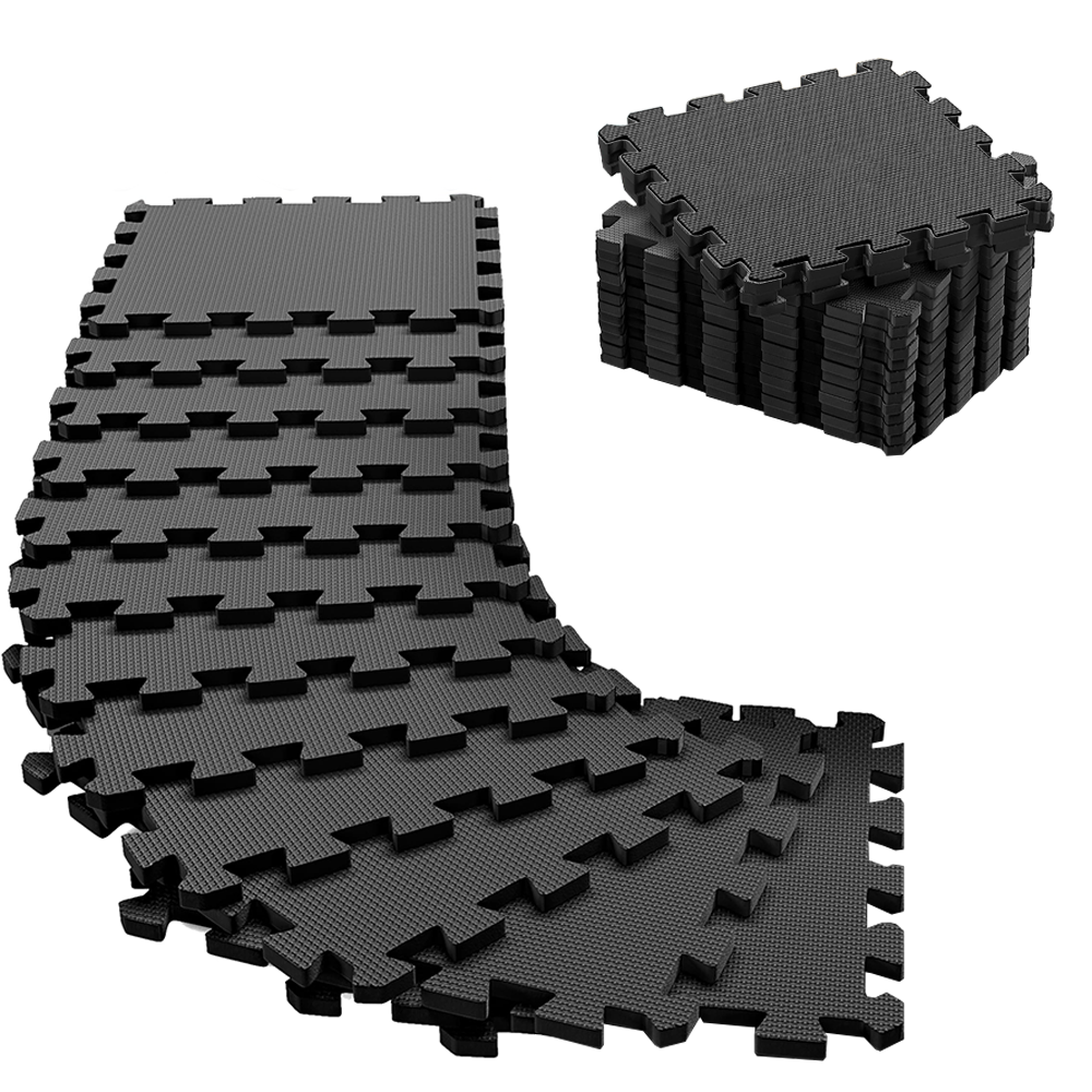 Topika - Interlocking EVA Soft Foam Floor Mats, Home Gym Mat & Exercise Mat