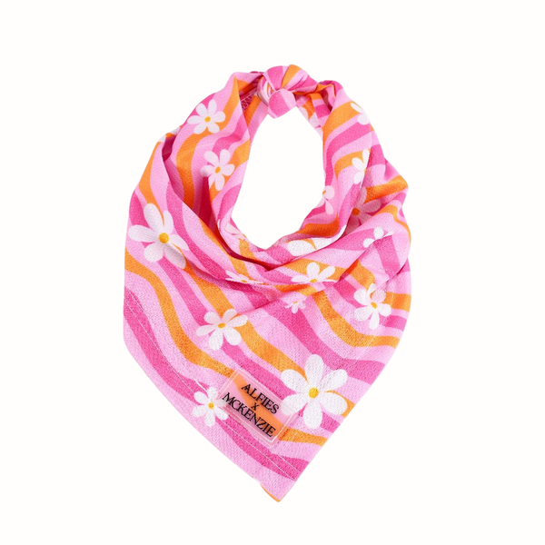 Alfies Breezie Dog Bandana Daisy Power