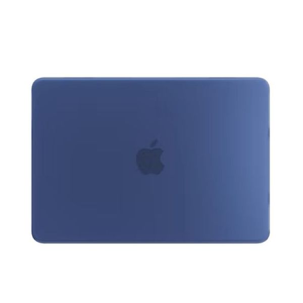 Tuff-Luv-MacBook Neo Full Shell Case -Frosted Clear Hard Shell -Indigo Blue