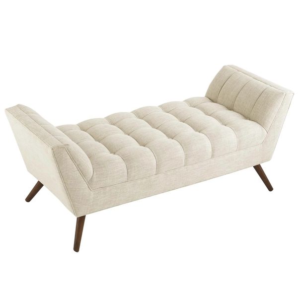 Azure Response Bench in Cream Velvet