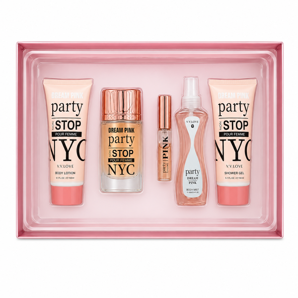 Dream Pink Women's Fragrance Gift Set 5pc Body Care Set