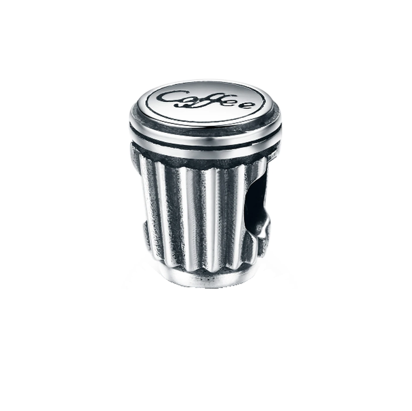 Cosmic 925 Silver Charm - Coffee Cup Pendant - For Charm Bracelet