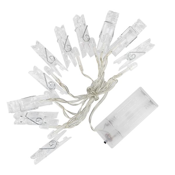Photo Clip String Lights White