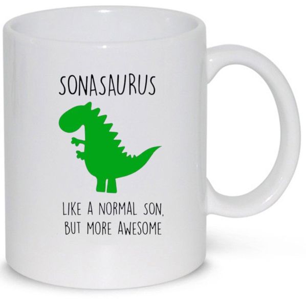 Sonasaurus Just Like A Normal Son Birthday Christmas Gift Mug