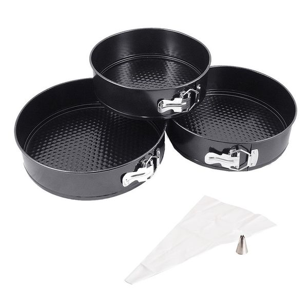 3 Baking Tins and 3 Icing Bags - Combo