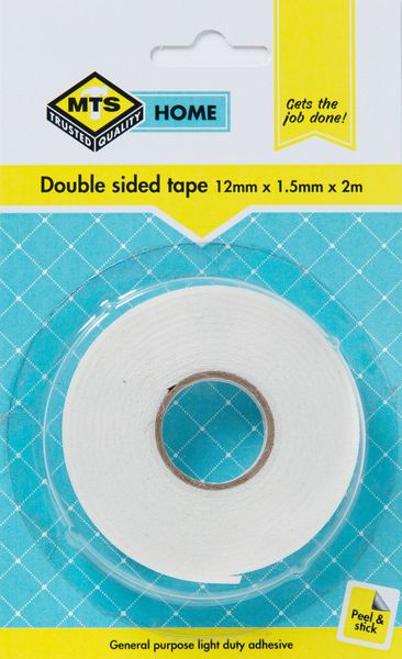 MTS Home Double Sided Tape 12mmx1.5mmx2m
