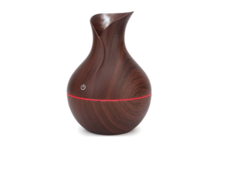 Casey Ultrasonic Aroma Portable Humidifier Dark Hollow Wood
