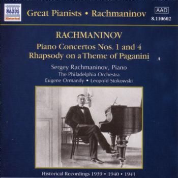 RACHMANINOV - PIANO CONCERTOS NOS. 1 AND 4 - RHAPSODY ON A THEME (CD / Album)