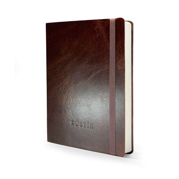 Rustik Flexi Premium A5 Softcover 160 Dotted Pages Genuine Leather Journal
