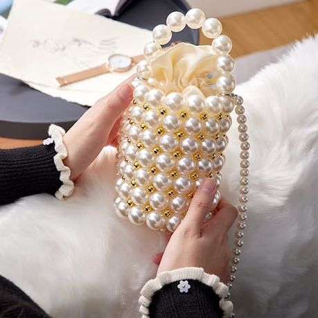 Pearl clearance beaded clutch