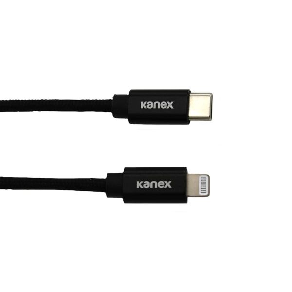 Kanex 2m Type-C to Lightning Durabraid Cable - Black