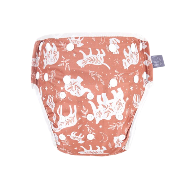 Baby Reusable Swim Diaper - Bronze Animals