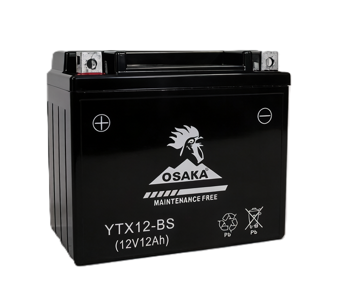 Osaka YTX12-BS 12V 12Ah Motorcycle Battery