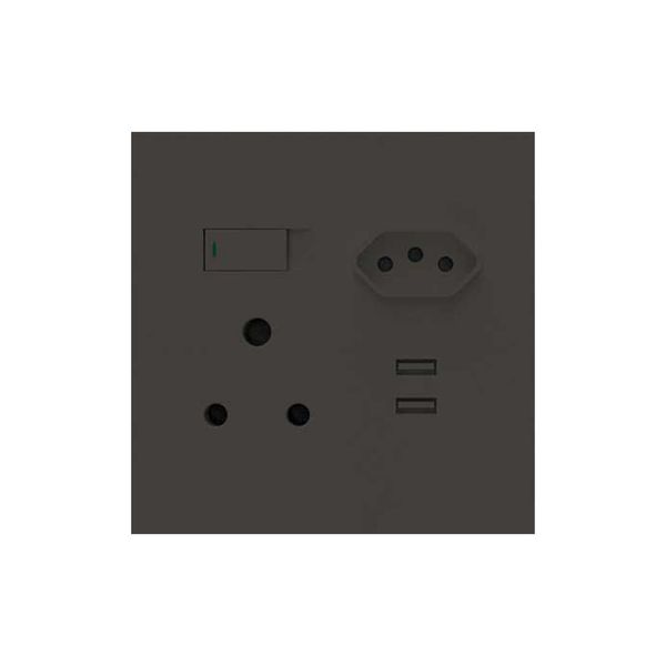 1x N-Type 1x 16a 2x 2.1 Usb 4x4 Mono Block White Orion
