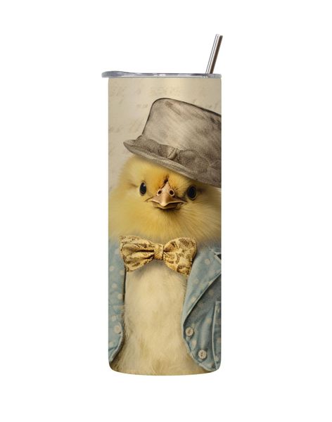 Bowtie Chic 20 Oz Tumbler with Lid Straw Easter Graphic Design Present 083