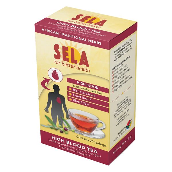 SELA High Blood Tea Natural Herbs with Rooibos &amp; Olive Leaf