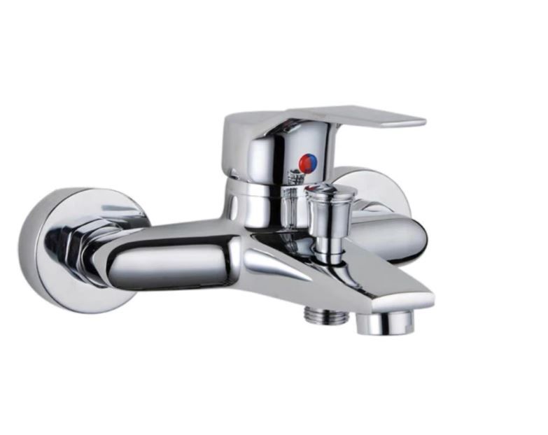 Shind Bathroom Faucet Chrome Mixer with Spray Shower Head Deck Mounted