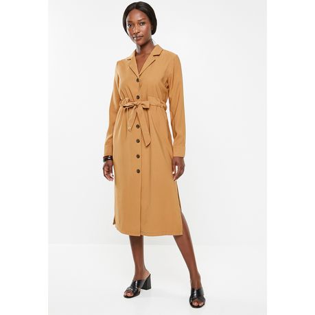 Alexander Graham Bell faktor gallon Women's Vero Moda Cleo Calf Dress - Brown | Buy Online in South Africa |  takealot.com