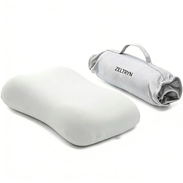 ZELTRYN Travel Deep Sleep Pillow - Lightweight Memory Foam Neck Pillow