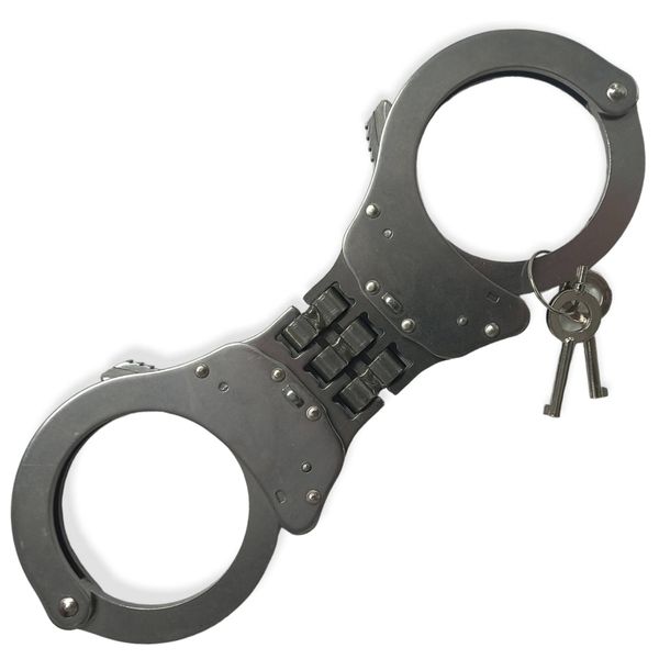 Ballistic Stainless Steel Triple Hinged Handcuffs