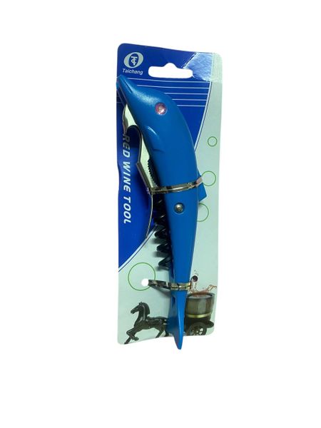 Dolphin Stainless Steel Corkscrew -Wine Opener