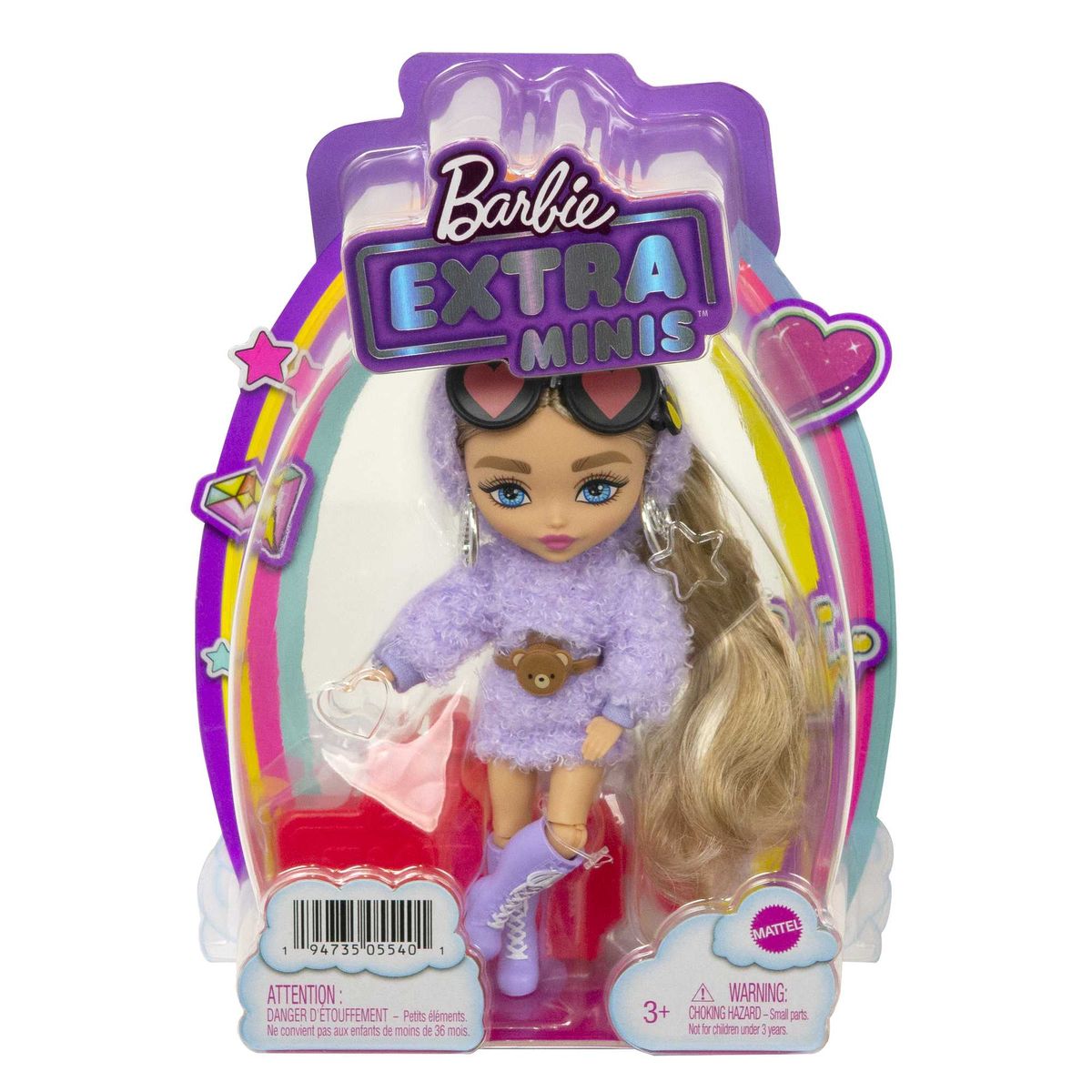 Barbie Extra Minis Doll 4 Wearing Fluffy Purple Fashion Buy Online