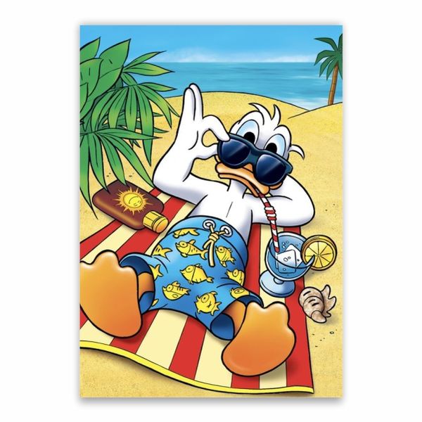 Donald Duck On Vacation Poster - A1