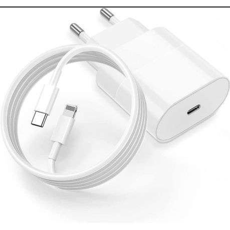 20W PD Fast Charger For iPhone with USB-C to Lightning Cable Image