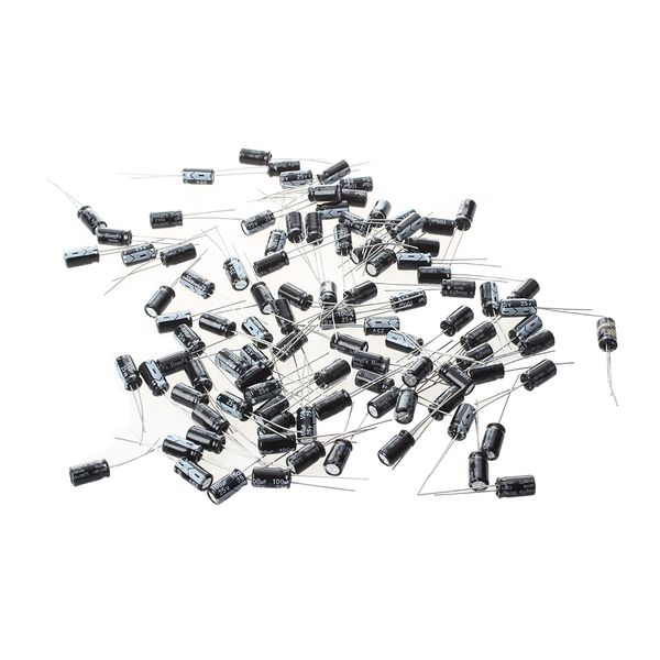 100 Pcs 6 x 11Mm 100Uf 25V Radial Aluminum Compatible with Universal