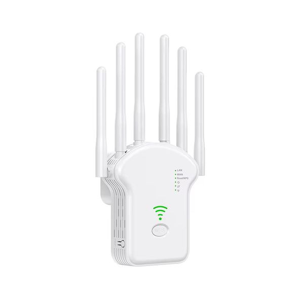 1200Mbps - 6 Antenna WiFi Repeater - 2.4GHz/5GHz Dual Band WiFi Extender-GC
