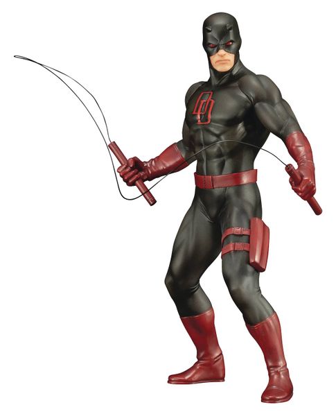 Daredevil Marvel Defenders Series Artfx+ Statue Black Suit Version