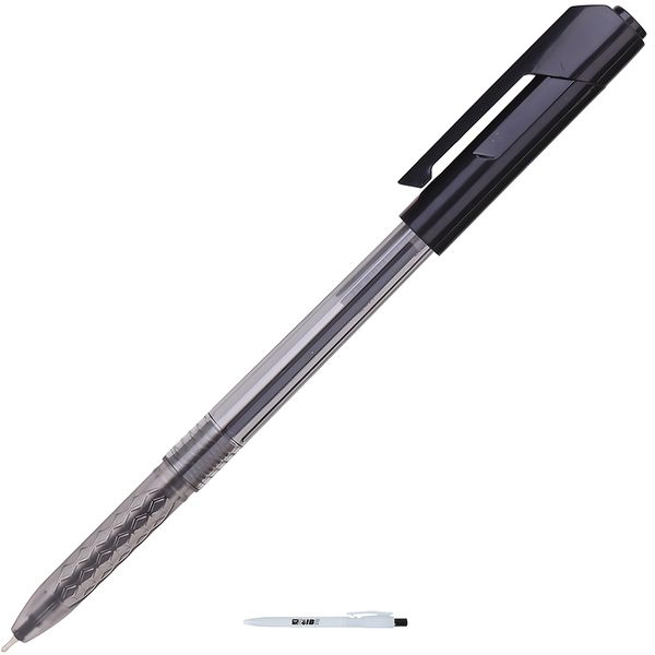 12 Pieces Ergonomic Design 0.7mm Black Ink Ballpoint Pens With ReVibe Pen