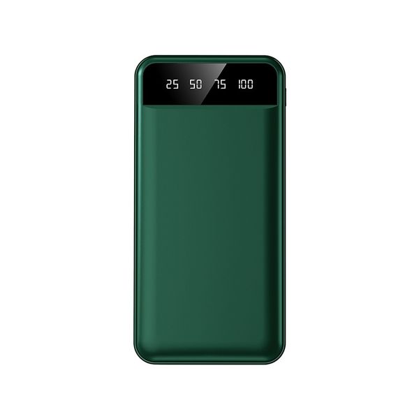 Green 10,000mAh portable power bank