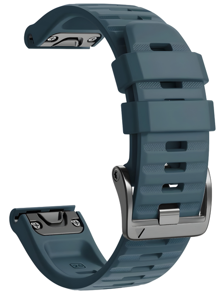 Silicone Band Compatible With Garmin Fenix 8 (47mm) - Slate