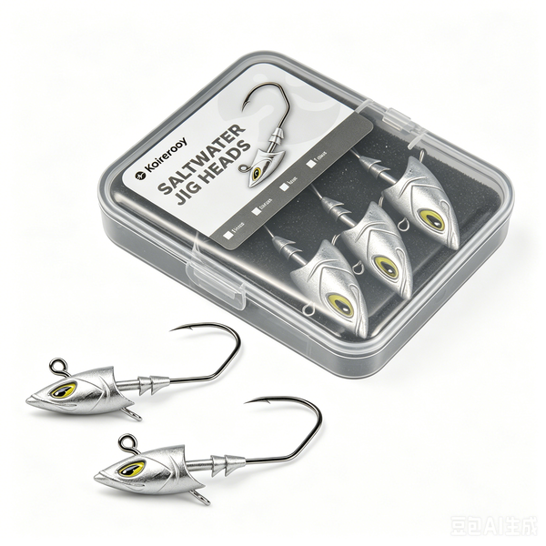 Koirerooy Saltwater Jig Head, Fish Eye Swimbait Jighead 28g / 1oz (5 Pack)