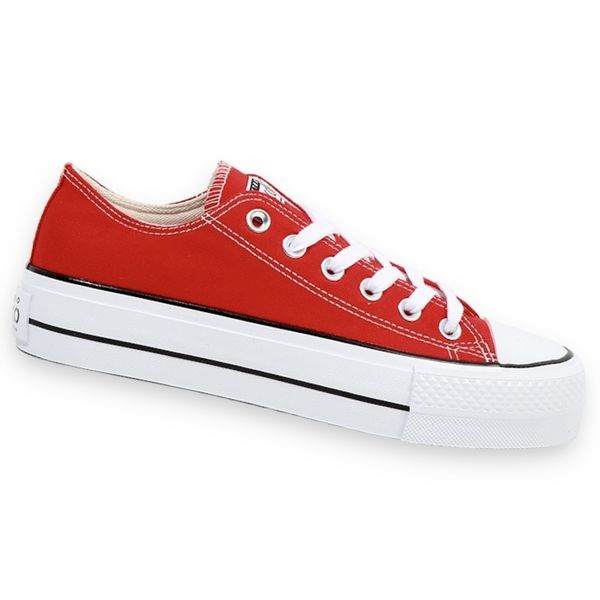 EKKO Ladies Platform Fashion Sneakers Lo - White