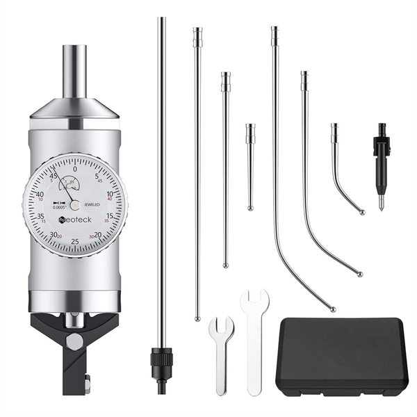 Coaxial Centering Indicator 0-0.15In/0.0005In Compatible with Universal