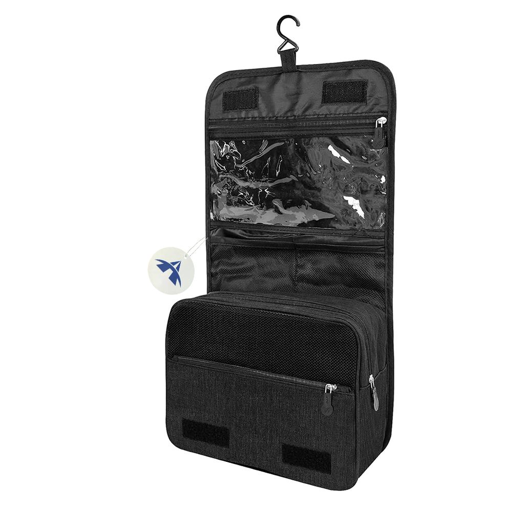 Large Capacity Unisex Hanging Travel Toiletry Bag with Sturdy Hook